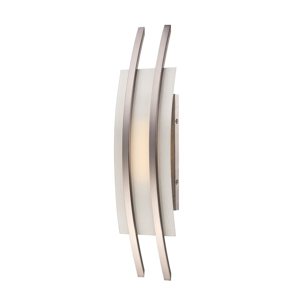 Nuvo Lighting 62/102  Trax - 1 Module Wall Sconce with Frosted Glass in Brushed Nickel Finish